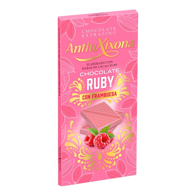 CHOCOLATE HABAS DE CACAO RUBY CON FRAMBUESA - TRAPA - 1