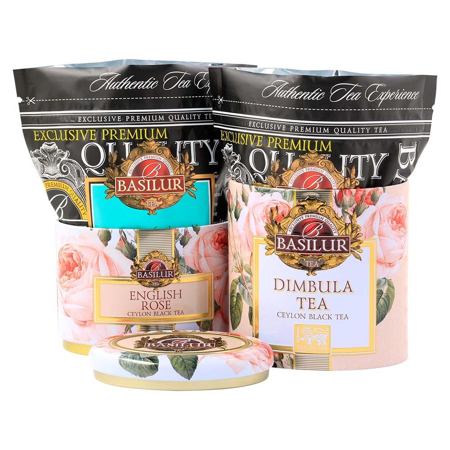 TE FRUTAS Y FLORES - DIMBULA Y ROSAS EN HOJA -BASILUR - 2