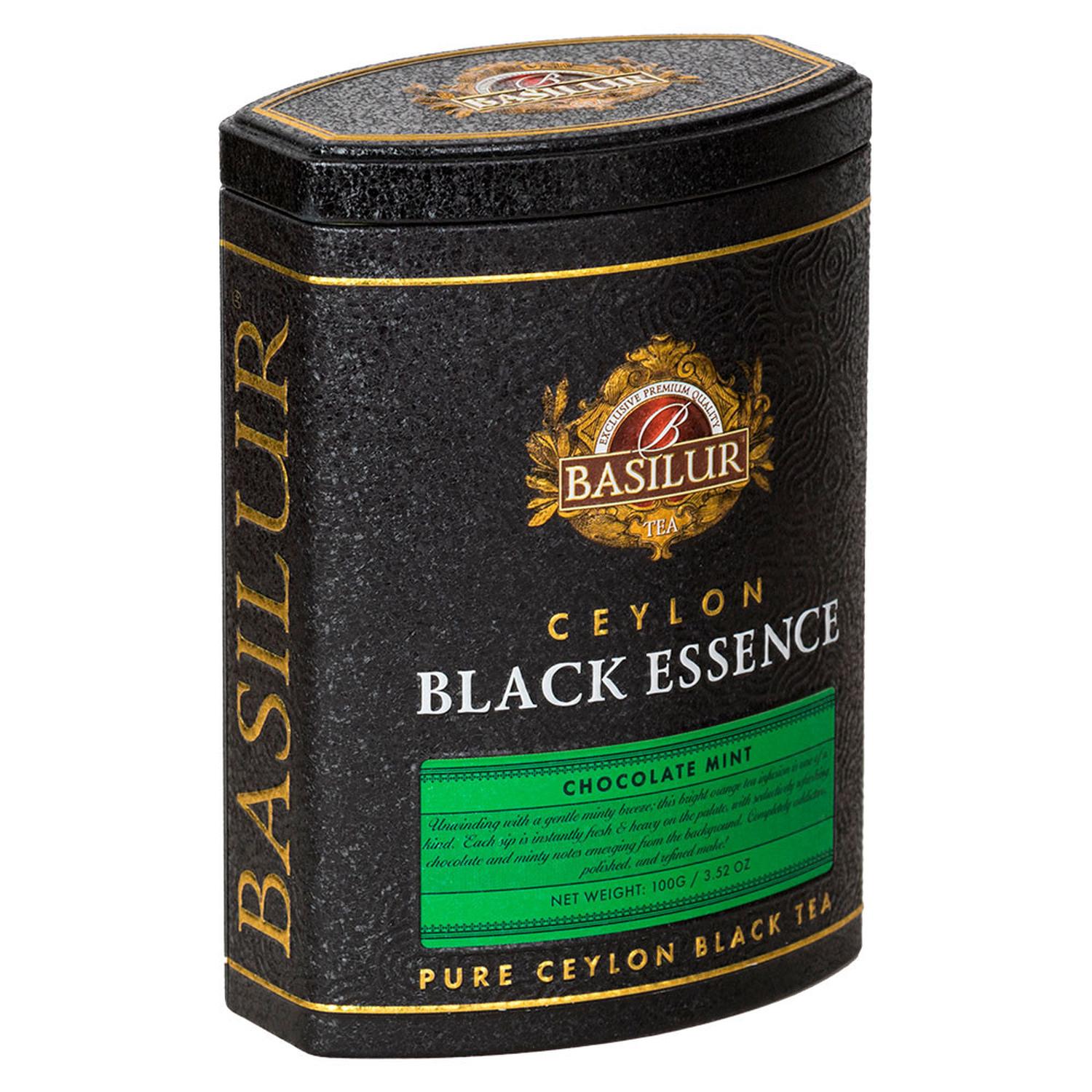 INFUSIONES CHOCOLATE MENTA TIPSON 100 GR BLACK ESSCENCE TEA HOJA BASILUR - 1