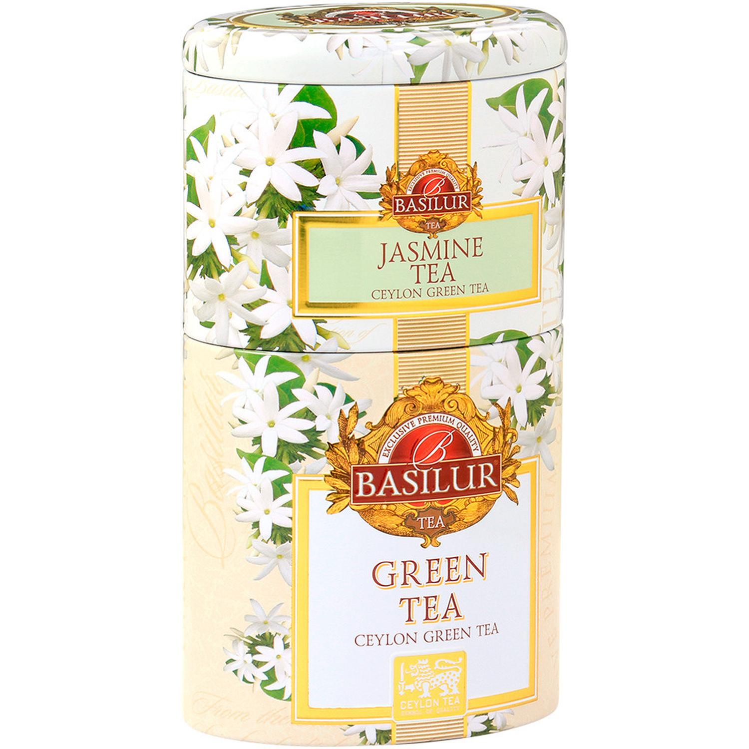 SET INFUSION BASILUR JASMIN + TE VERDE 100 GR - 1