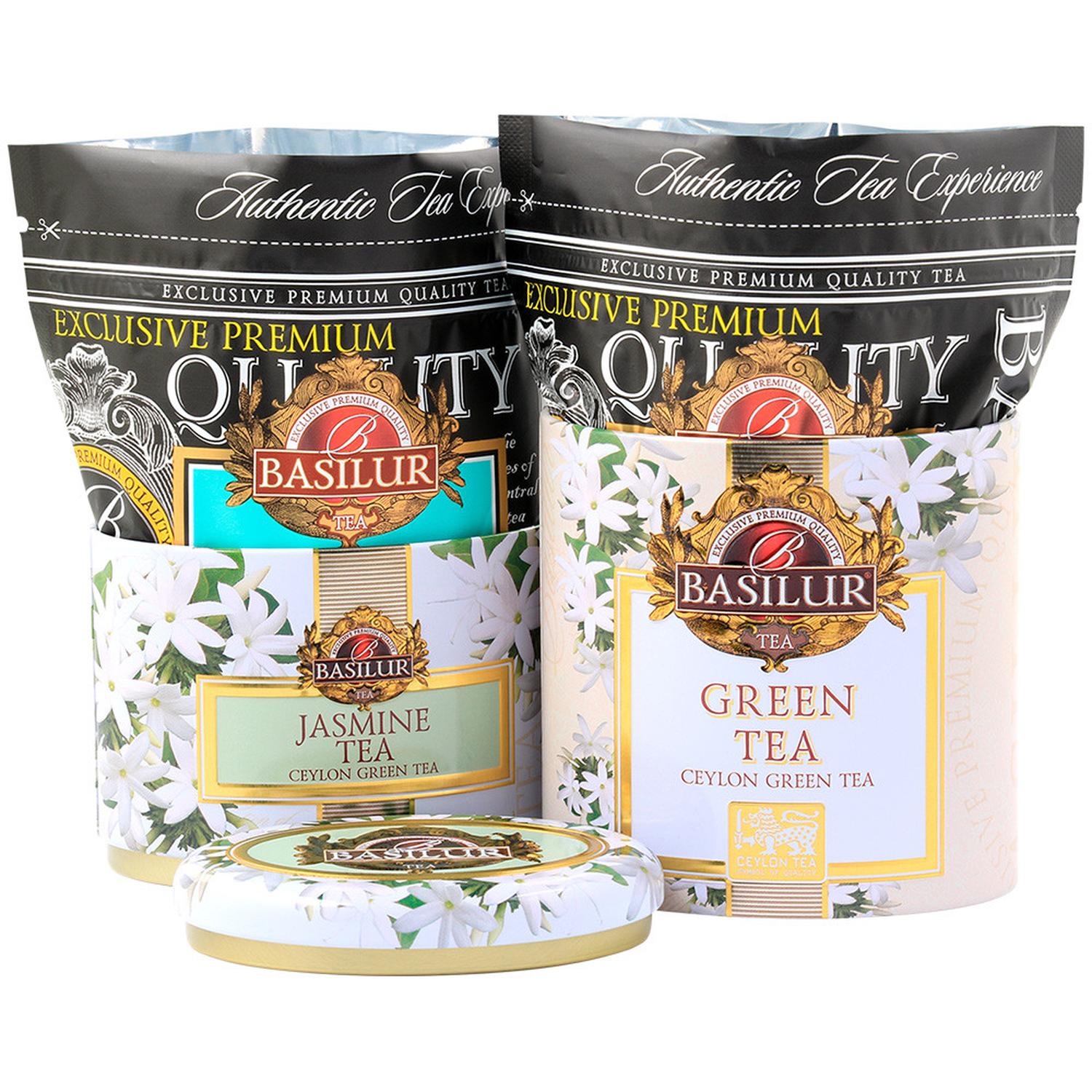 SET INFUSION BASILUR JASMIN + TE VERDE 100 GR - 2