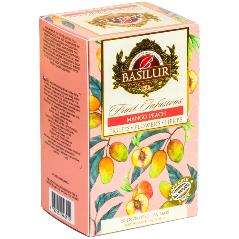 INFUSIONES DE FRUTA - MANGO DURAZNO - 20 BOLSITAS - BASILUR - 1