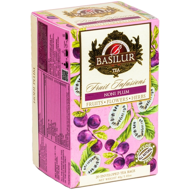 INFUSIONES DE FRUTA - NONI - 20 BOLSITAS - BASILUR - 1