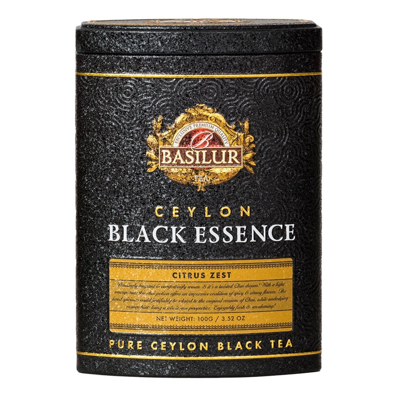 INFUSIONES NARANJA CANELA BASILUR 100 GR BLACK ESCENCE CITRUS ZEN ESPECIAS TEA HOJA - 2
