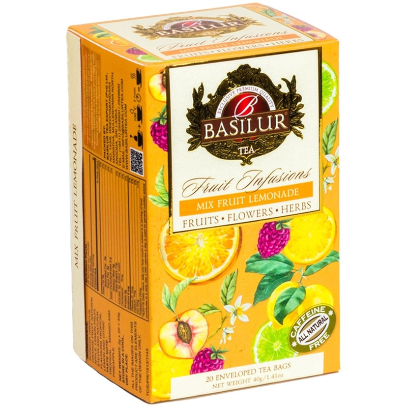 INFUSIONES DE FRUTA - LIMONADA CON HIERBAS Y MANZANA - 20 BOLSITAS - BASILUR - 1
