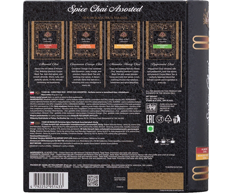 LIBRO SPICE CHAI SURTIDO - 32 BOLSITAS - BASILUR - 2