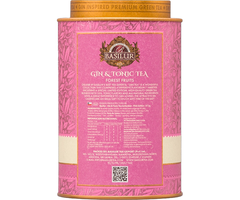 GIN TONIC FOREST PINK - 25 PIRAMIDES - BASILUR - 2