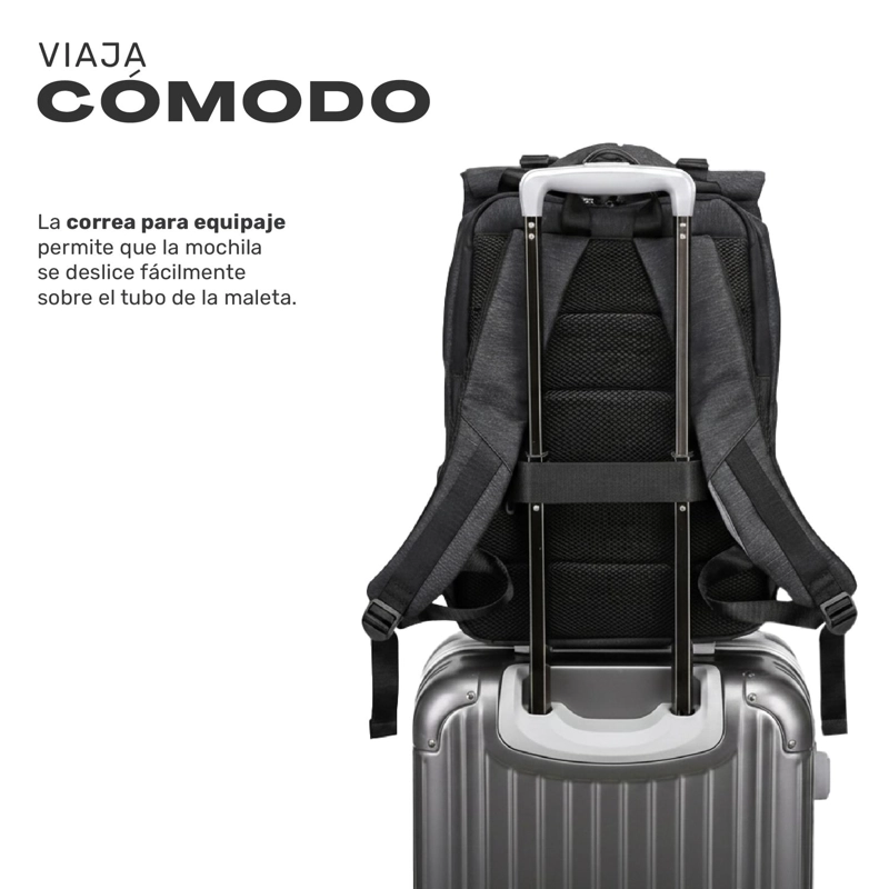 MOCHILA ANTIRROBO LHOTSE GRIS - 3