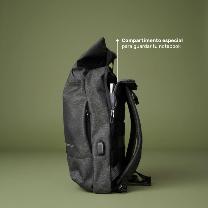 MOCHILA ANTIRROBO LHOTSE GRIS - 4