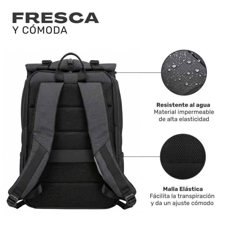 MOCHILA ANTIRROBO LHOTSE GRIS - 5