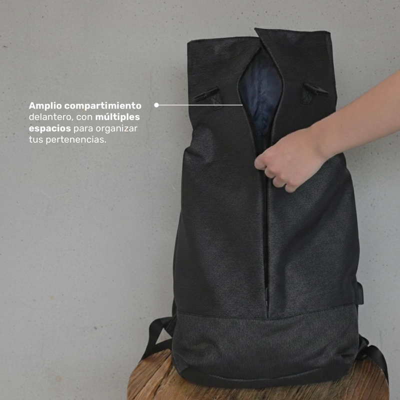 MOCHILA ANTIRROBO LHOTSE GRIS - 6