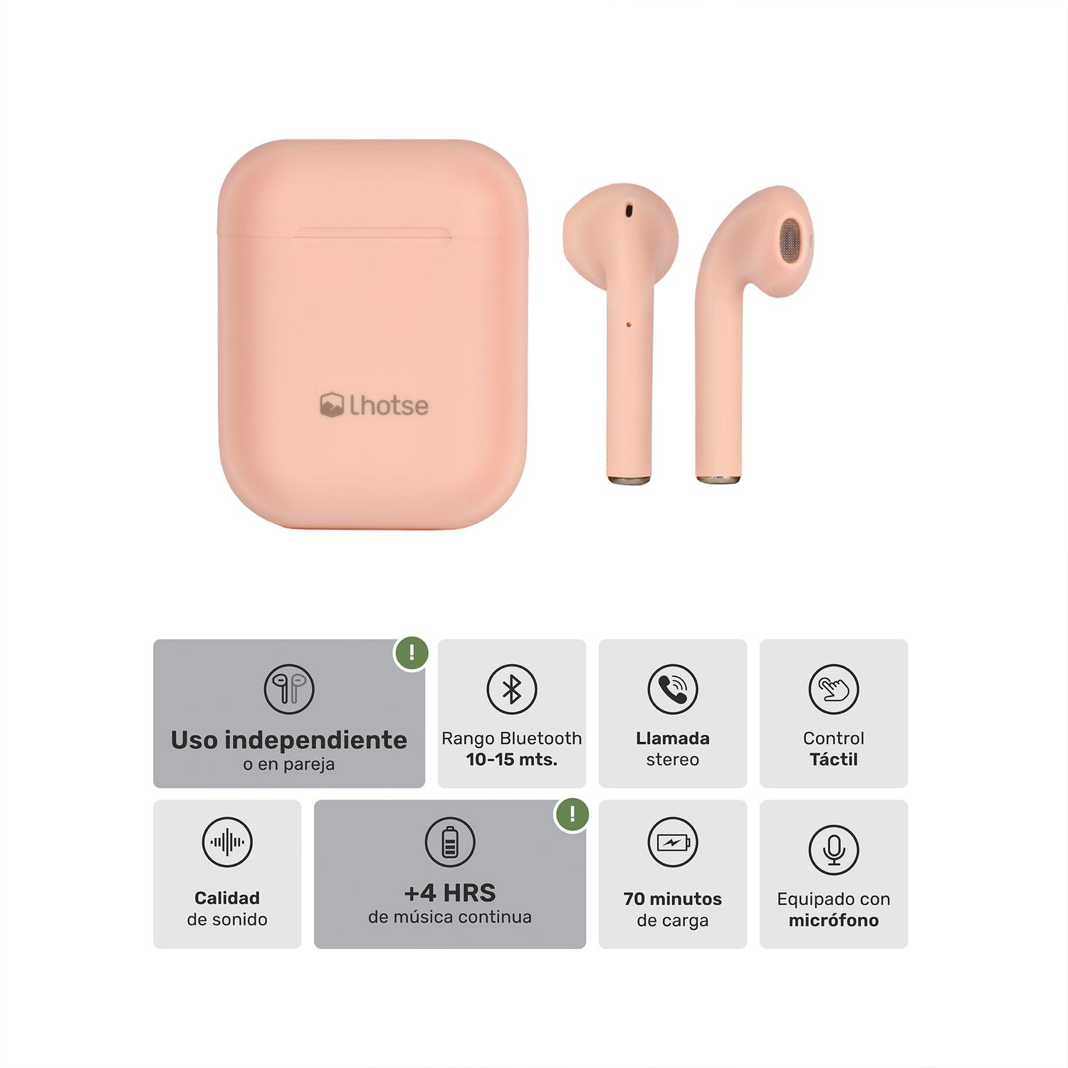 AUDÍFONOS LHOTSE RM12 BLUETOOTH ROSADO - 3