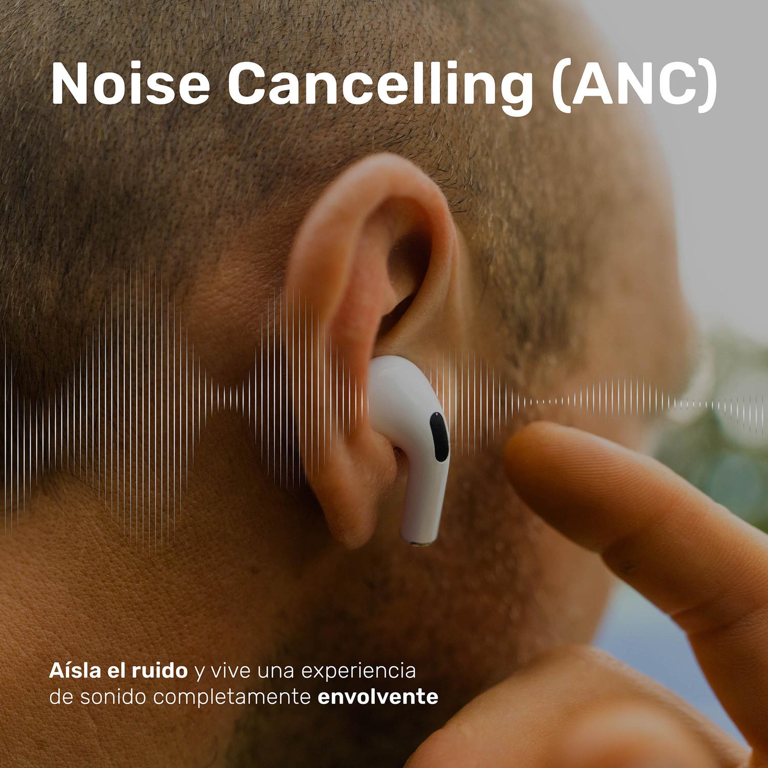 AUDÍFONOS LHOTSE RM7 PRO BLUETOOTH BLANCO - 2