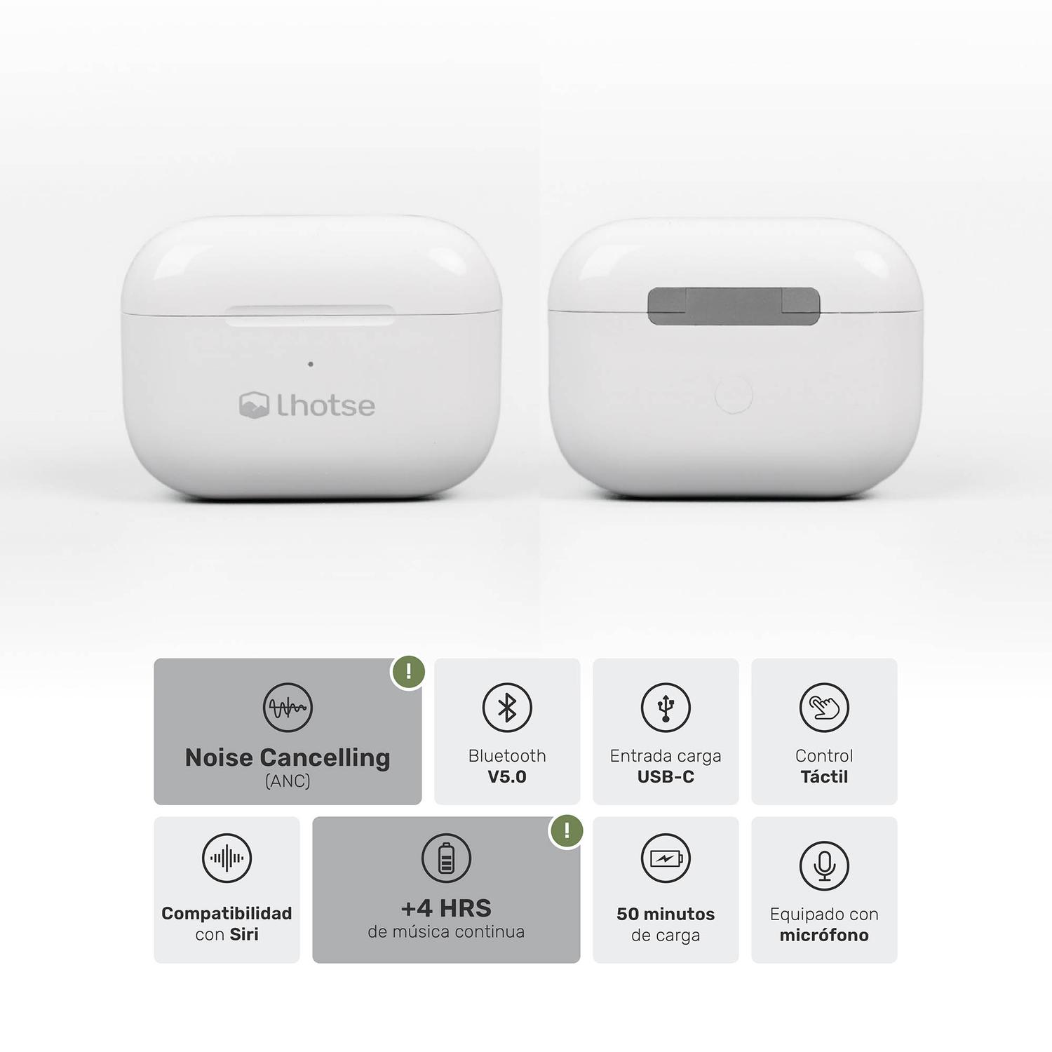 AUDÍFONOS LHOTSE RM7 PRO BLUETOOTH BLANCO - 3