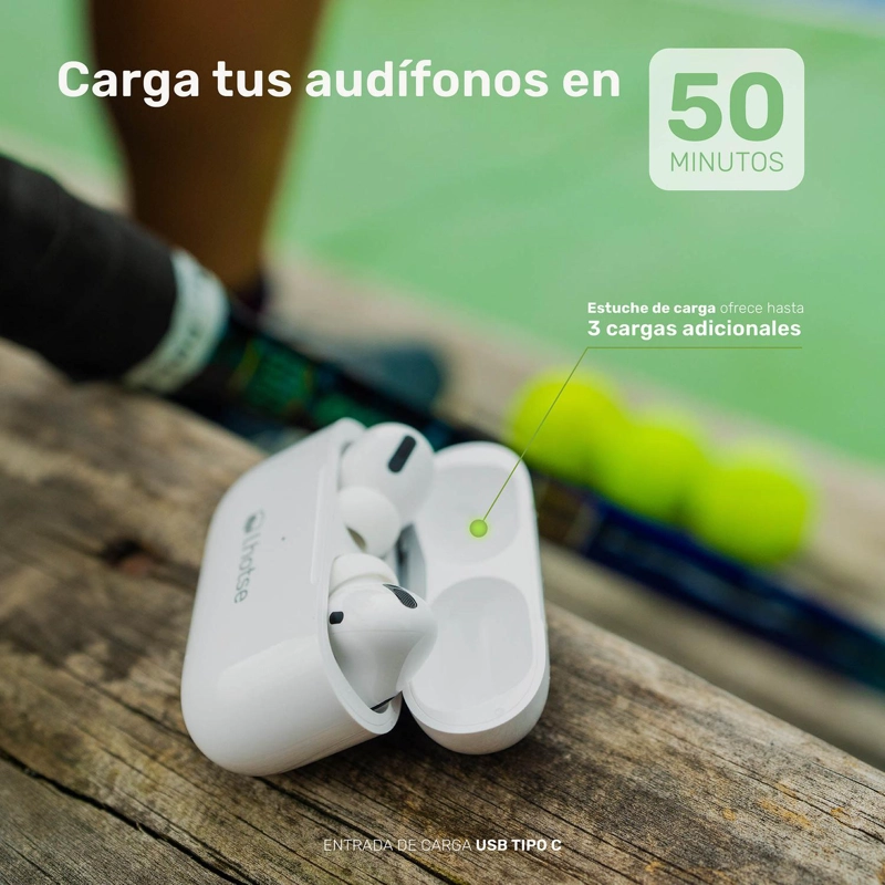 AUDÍFONOS LHOTSE RM7 PRO BLUETOOTH BLANCO - 5