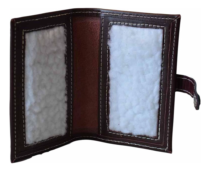 PORTA MOSCA RAIQUEN CUERO FLY FISHING HECHO A MANO - 2