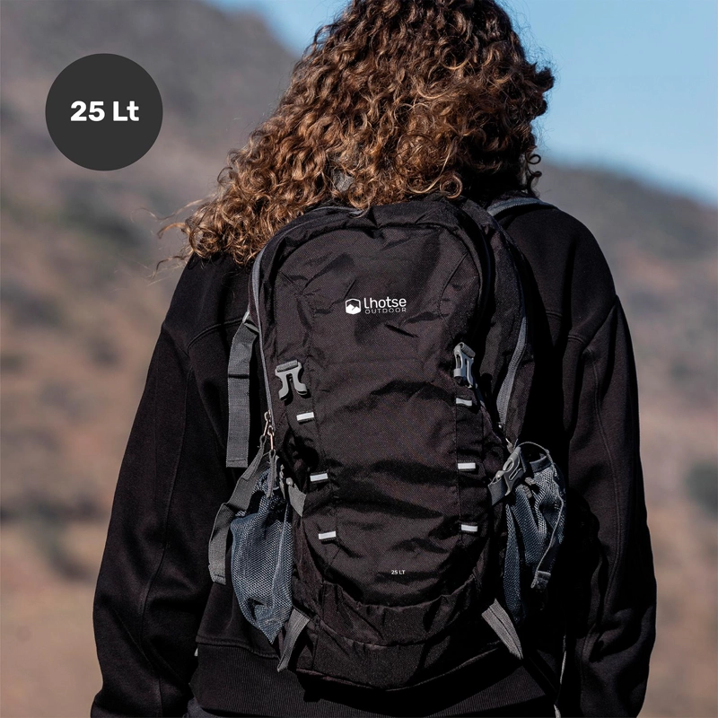 MOCHILA OUTDOOR LHOTSE PLEGABLE 25LT NEGRO - 2