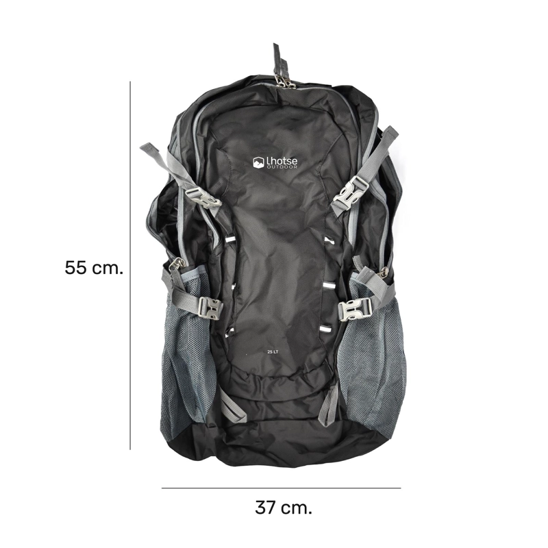 MOCHILA OUTDOOR LHOTSE PLEGABLE 25LT NEGRO - 3