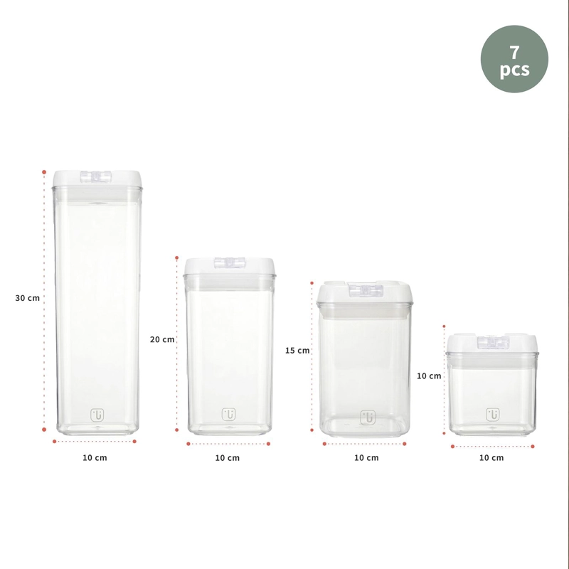SET DE 7 CONTENEDORES HERME TICOS PLASTICO SIMPLIT - 7