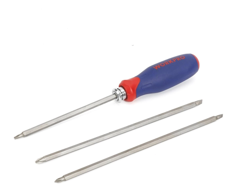 DESTORNILLADOR WORKPRO PUNTA INTERCAMBIABLE 6 EN 1 - 2