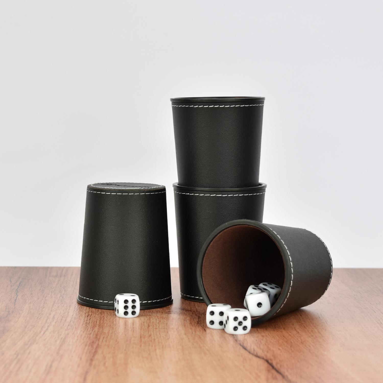 JUEGO DE 4 CACHOS ECO CUERO NEGRO SIMPLIT - 8