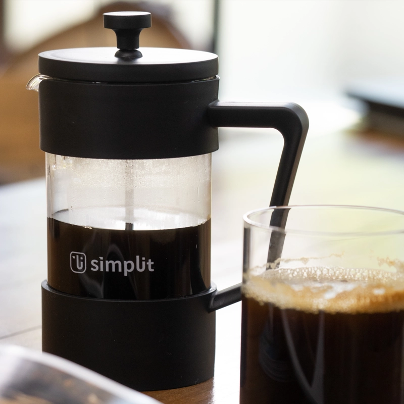 CAFETERA SIMPLIT NESPRESSO PRENSA FRANCESA NEGRA 600 ML - 4