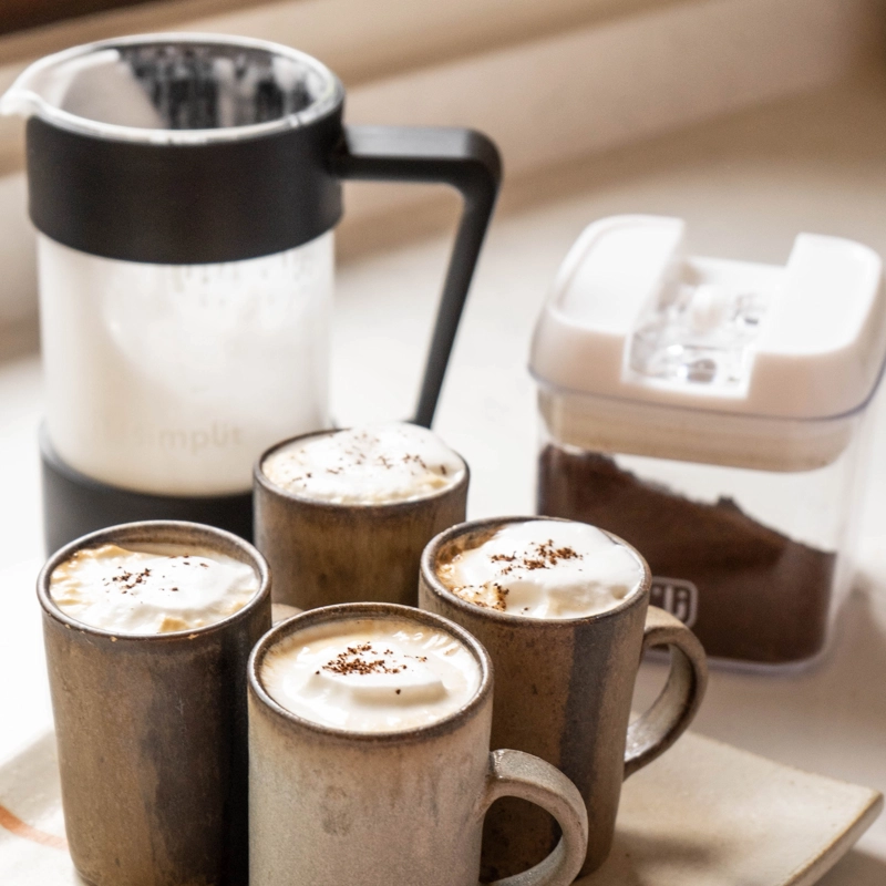 CAFETERA SIMPLIT NESPRESSO PRENSA FRANCESA NEGRA 600 ML - 6