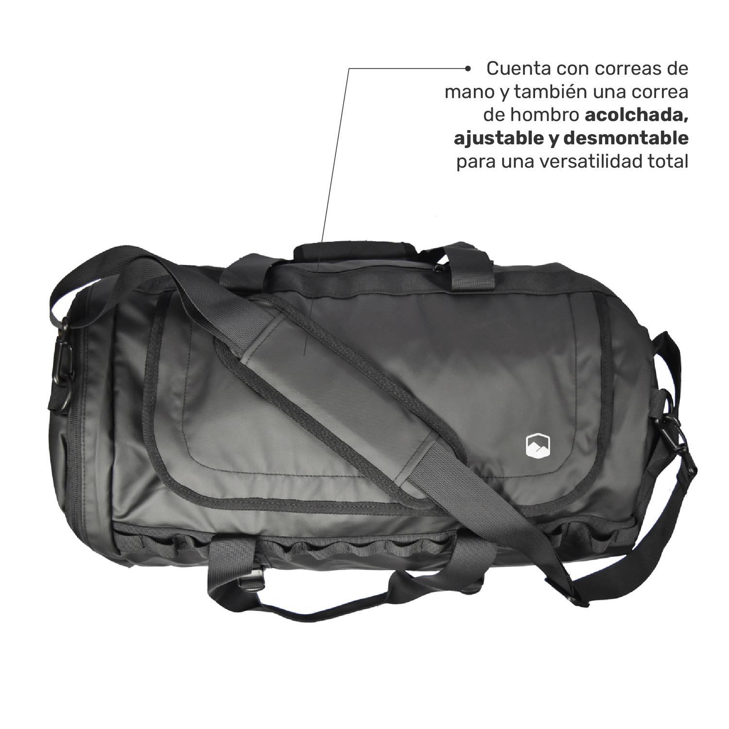 BOLSO DEPORTIVO LHOTSE DUFFEL 30 LTS BAG NEGRO - 6
