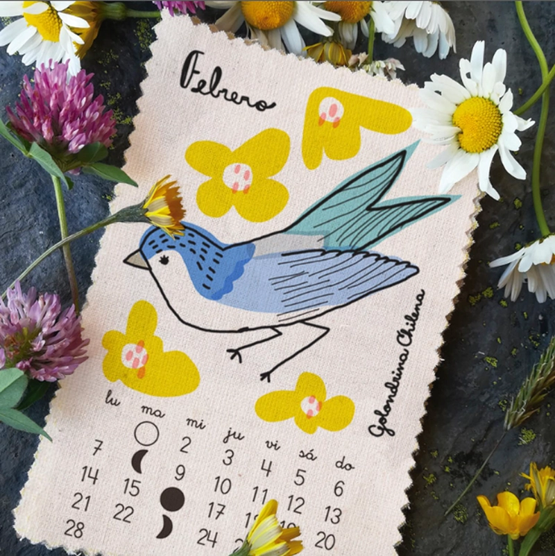 CALENDARIO 2022 PAJARITO DE MIMBRE AVES - 3