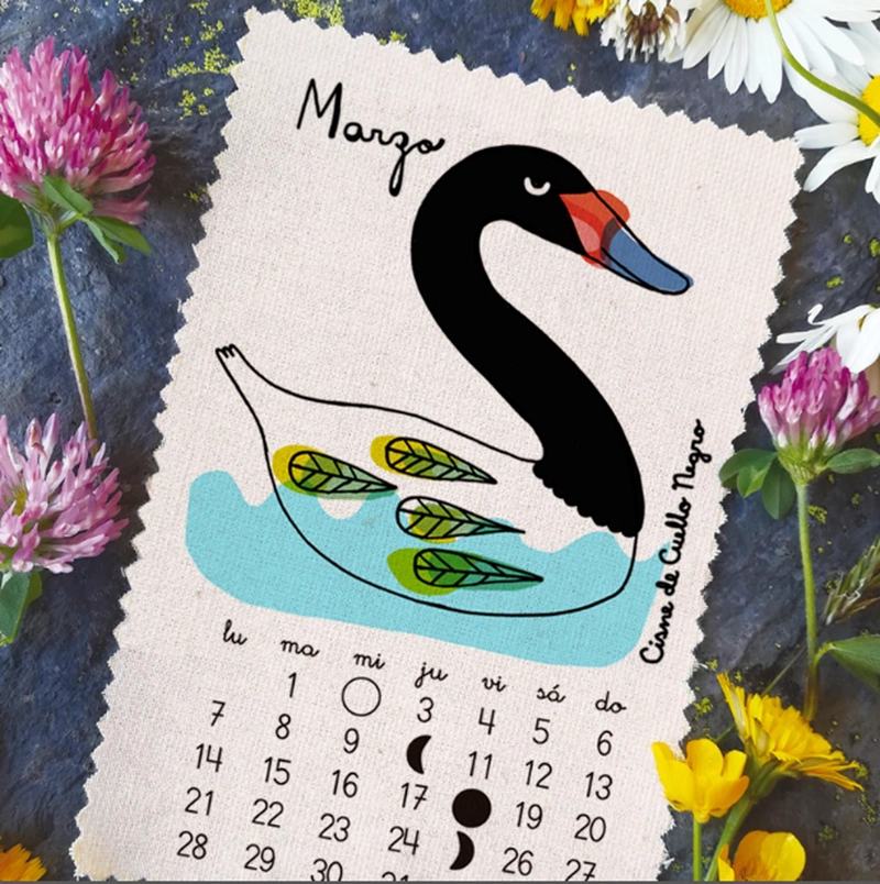 CALENDARIO 2022 PAJARITO DE MIMBRE AVES - 4