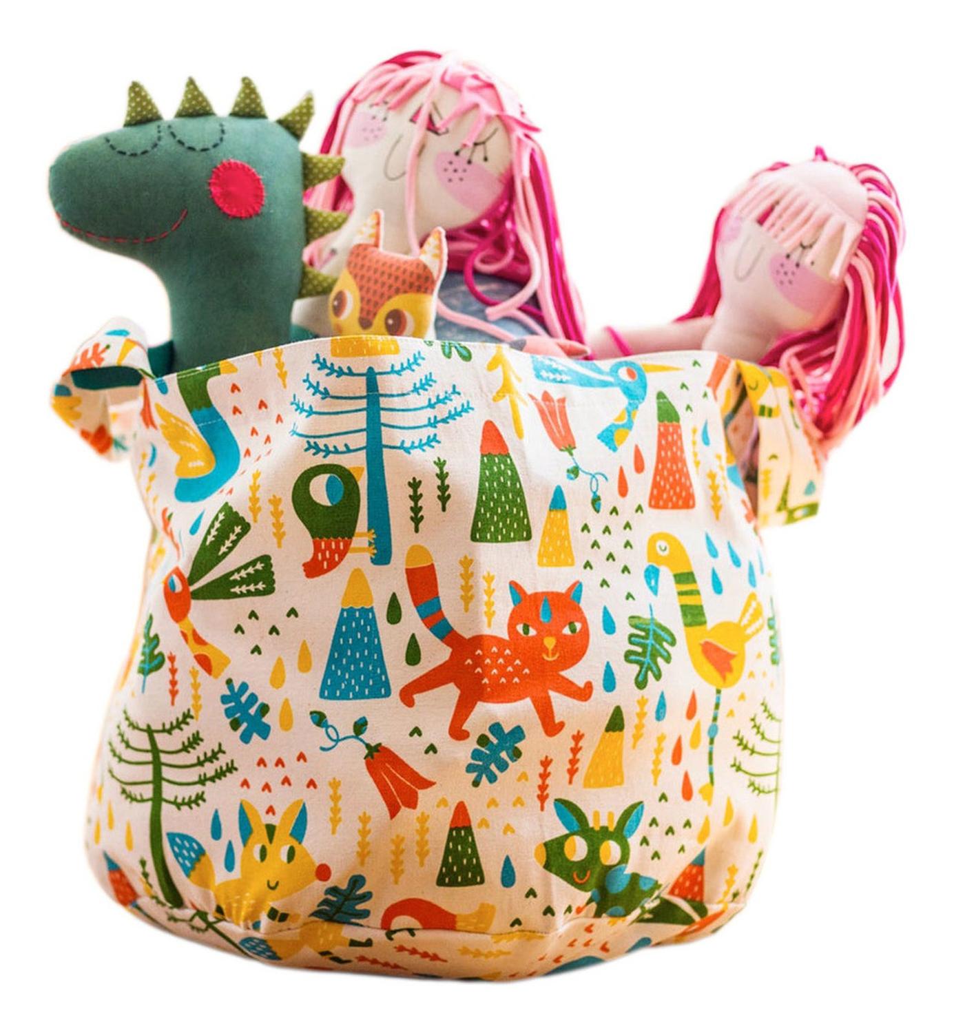 BOLSO PARA JUGUETE FLORA Y FAUNA PAJARITO DE MIMBRE - 1