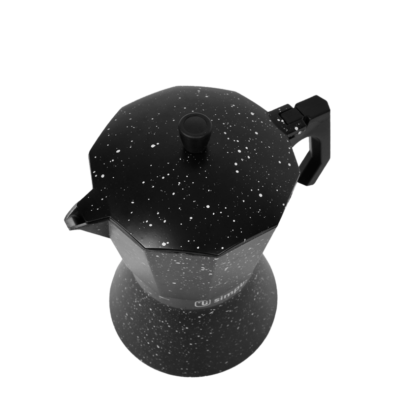 CAFETERA SIMPLIT NESPRESSO ITALIANA NEGRA GRANITO 12 TAZAS - 2