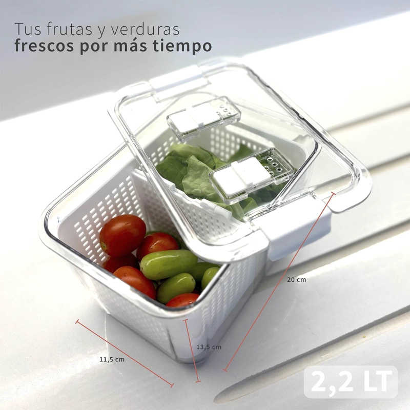 ORGANIZADOR REFRIGERADOR CON CESTA M SIMPLIT - 3