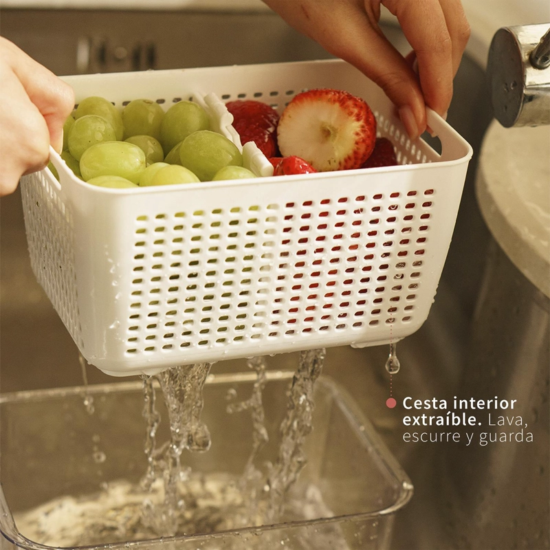 ORGANIZADOR REFRIGERADOR CON CESTA M SIMPLIT - 4