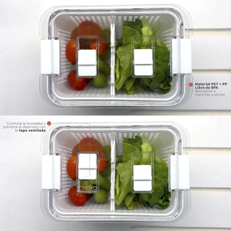 ORGANIZADOR REFRIGERADOR CON CESTA M SIMPLIT - 5