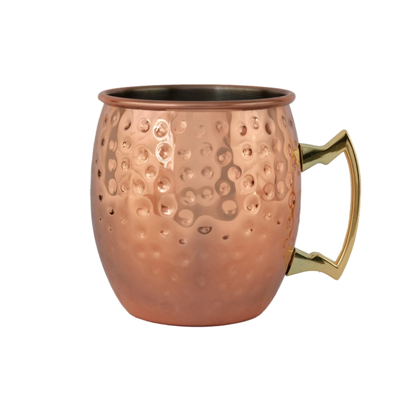 SET 4 VASOS MOSCOW MULE MUG COBRE + BOMBILLAS SIMPLIT - 2
