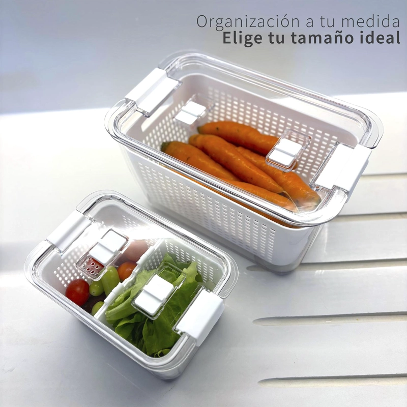 ORGANIZADOR REFRIGERADOR CON CESTA L SIMPLIT - 8