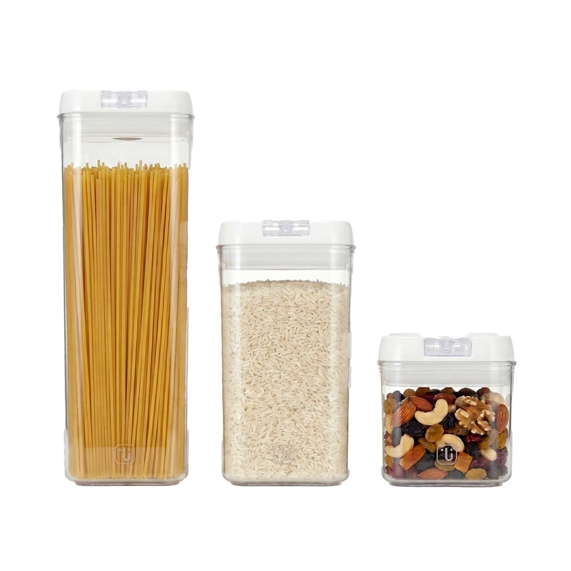 SET DE 3 CONTENEDORES HERME TICOS PLASTICO SIMPLIT - 1