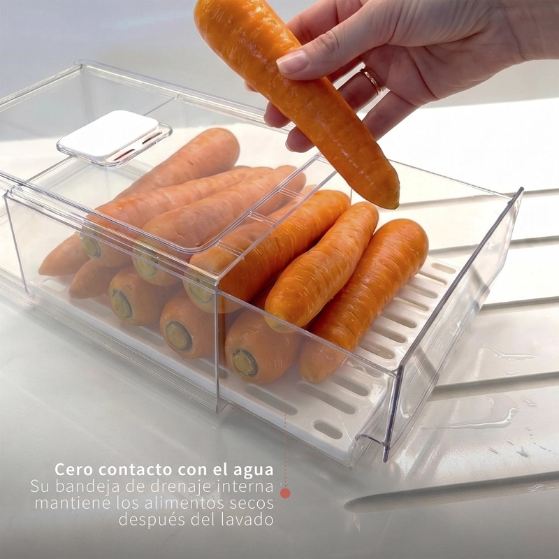 ORGANIZADOR REFRIGERADOR CON DRENAJE L SIMPLIT - 4