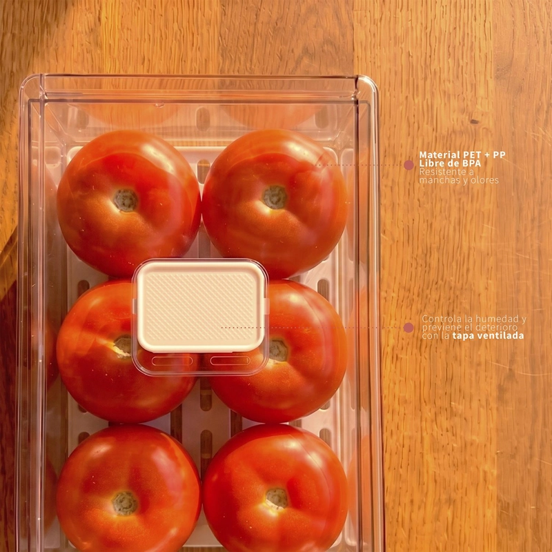 ORGANIZADOR REFRIGERADOR CON DRENAJE L SIMPLIT - 5