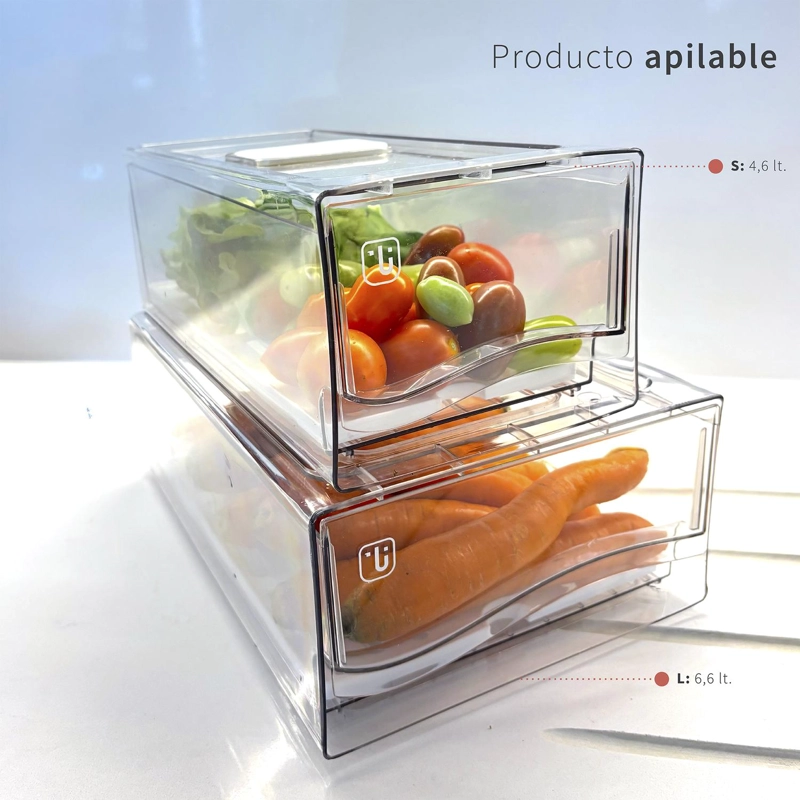 ORGANIZADOR REFRIGERADOR CON DRENAJE L SIMPLIT - 6