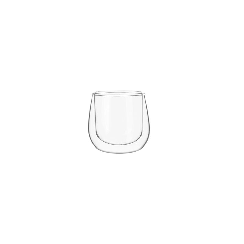 SET 2 TAZAS VIDRIO DOBLE PARED ESPRESO 80 ML SIMPLIT - 1