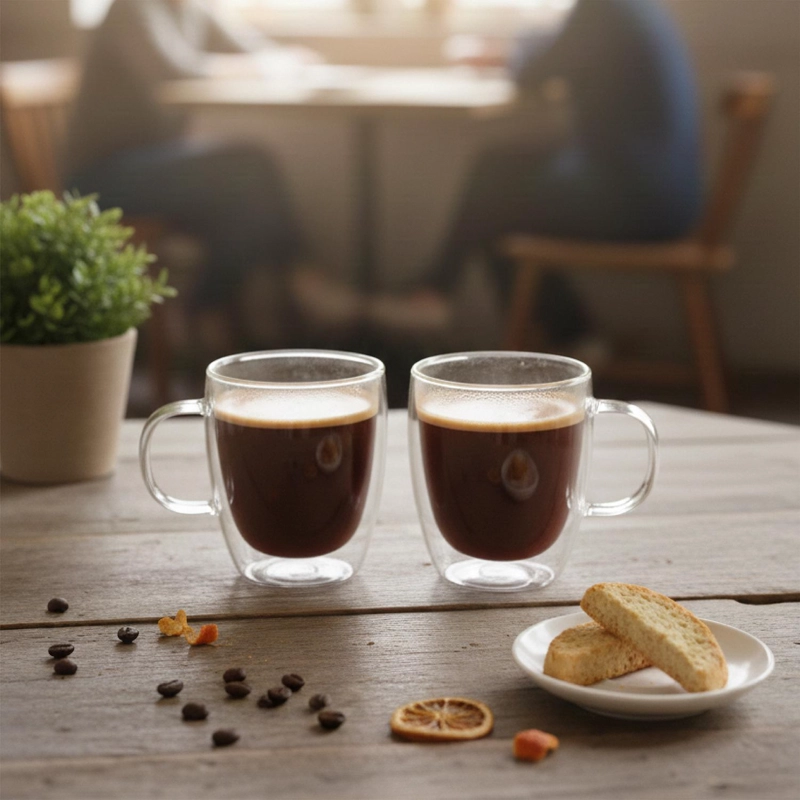 TAZA DE VIDRIO DOBLE PARED 350 ML SIMPLIT - 2