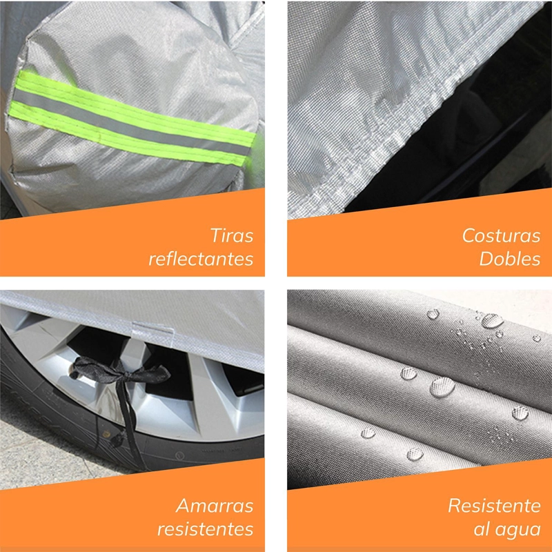 CARPA FUNDA CUBRE AUTO XROAD IMPERMEABLE PREMIUM CON FELPA - 3