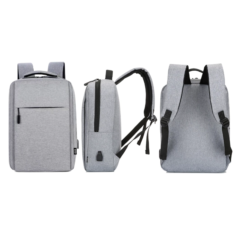 MOCHILA PARA NOTEBOOK CON PUERTO USB 15' GRIS LEVO - 5