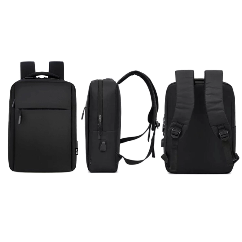MOCHILA PARA NOTEBOOK CON PUERTO USB 15' NEGRO LEVO - 5