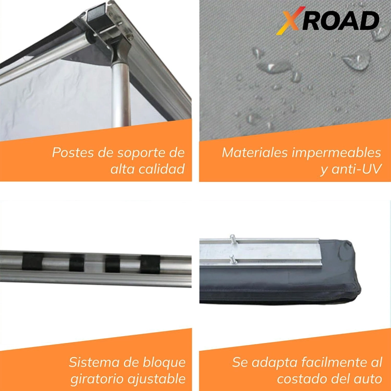 TOLDO CAMPING XROAD PARA 4 PERSONAS LATERAL AUTO TECHO - 4