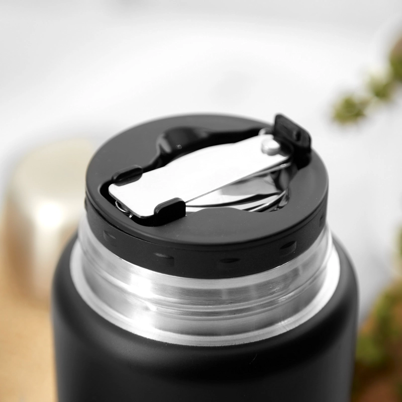 TERMO DE COMIDA INSULADO ACERO INOX 750 ML NEGRO SIMPLIT - 7