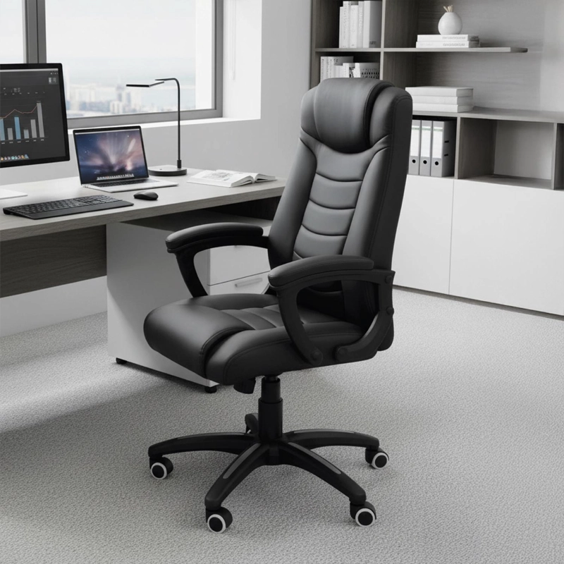 SILLA ESCRITORIO OFICINA EJECUTIVA RECLINABLE COMFORT LEVO - 2