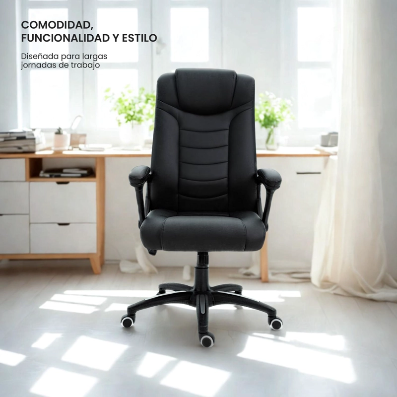 SILLA ESCRITORIO OFICINA EJECUTIVA RECLINABLE COMFORT LEVO - 8